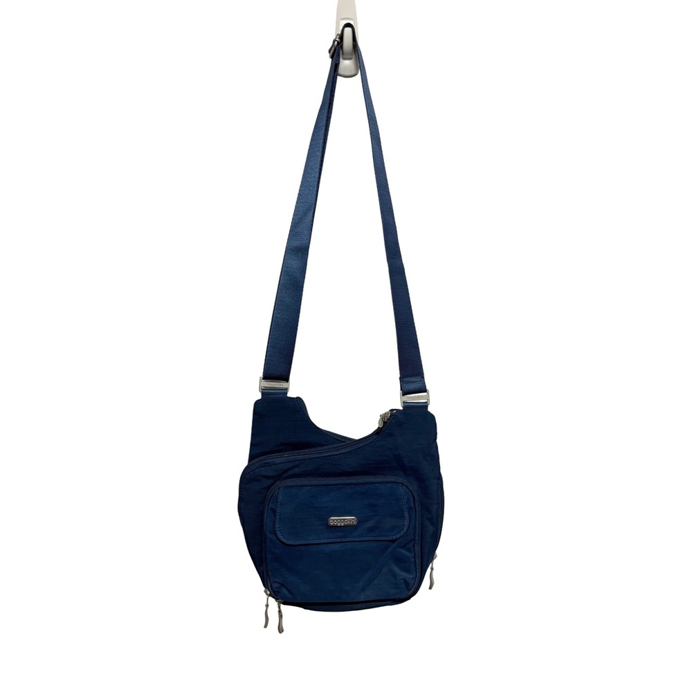 Baggallini Criss Cross Crossbody Bag – Pacific Blue – Utility Chic / Gorpcore